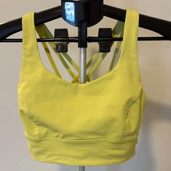 Lululemon Free to be Serene Long Line Bra ~ Light Support C/D Cup ~ 6 ~Dew Green - Picture 2 of 7